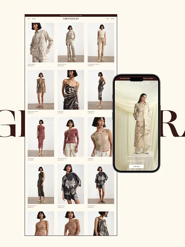 Grover Rad: Shopify Development for an Editorial Brand