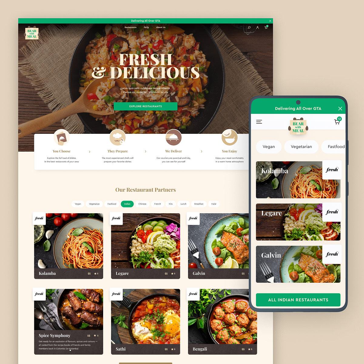 BearWithMeal • Multi-vendor Shopify Store