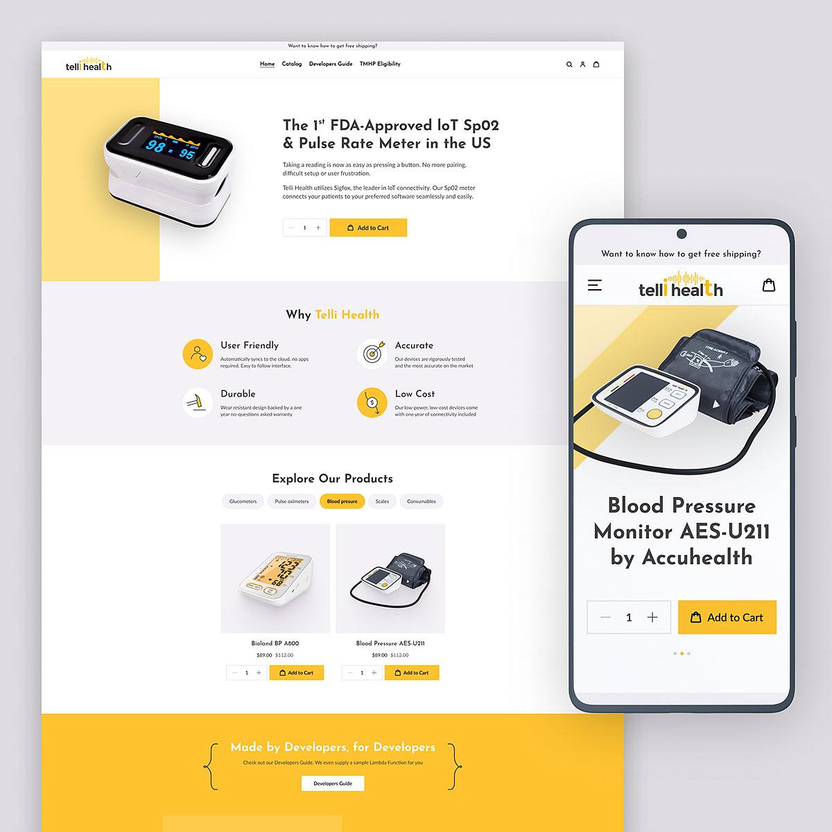 TelliHealth • Medical Devices Store